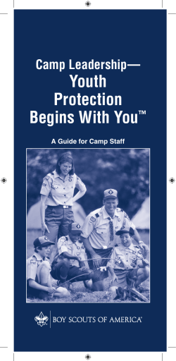 Camp Leadership A Guide for Camp Staff and Unit Leaders