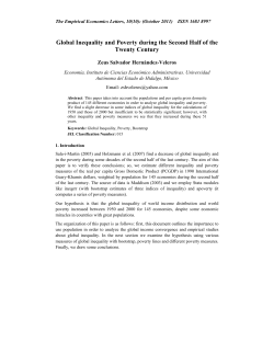 Global Inequality and Poverty during the Second Half of the