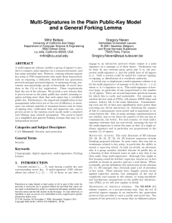 Multi-signatures in the plain public-key model and a general forking