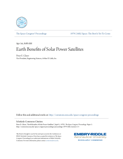 Earth Benefits of Solar Power Satellites