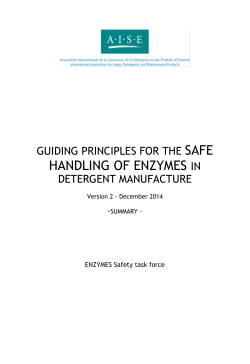 handling of enzymes in