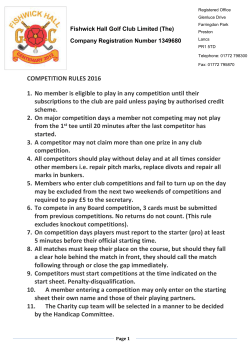 FHGC-golf rules - Fishwick Hall Golf Club
