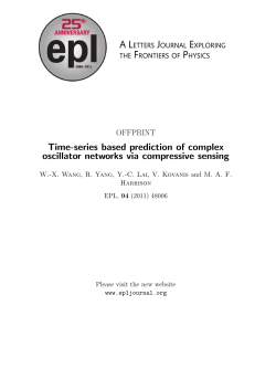 Time-series based prediction of complex oscillator networks via