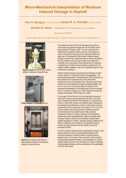 Micro-Mechanical Interpretation of Moisture Induced Damage in