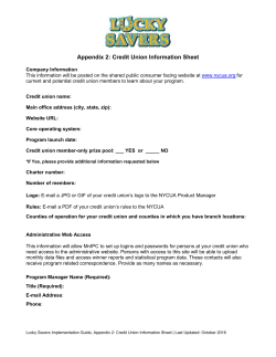 SAVE TO WIN - New York Credit Union Association