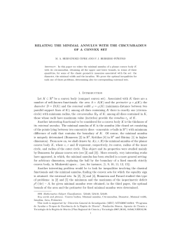 RELATING THE MINIMAL ANNULUS WITH THE CIRCUMRADIUS