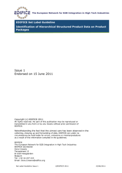 Identification of hierarchical structured product data