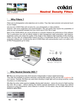 Neutral Density Filters
