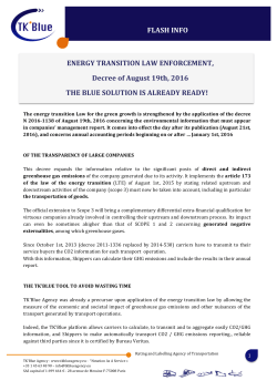 ENERGY TRANSITION LAW ENFORCEMENT