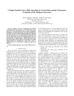 A Simple Parallel Convex Hulls Algorithm for Sorted Points and the