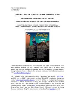 kap g supajefe tour - Atlantic Records Press