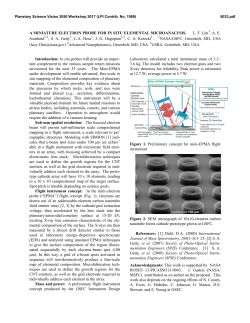 A MINIATURE ELECTRON PROBE FOR IN SITU ELEMENTAL