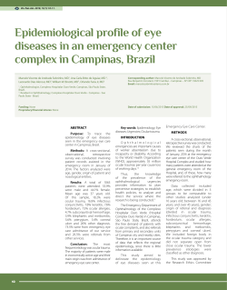 Epidemiological profile of eye diseases in an emergency center