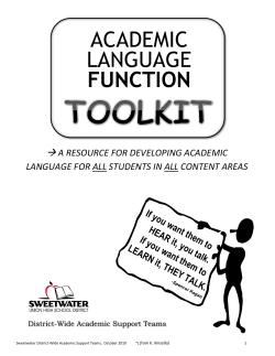 academic language function