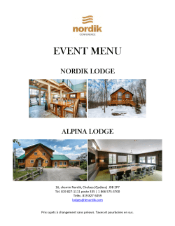 EVENT MENU EVENT MENU