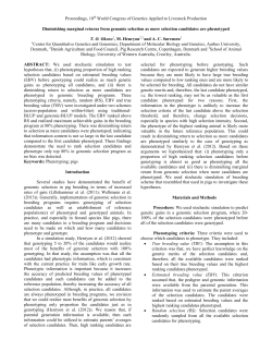 Diminishing marginal returns from genomic selection