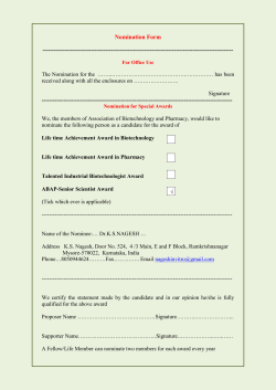 application form - Association of Biotechnology and Pharmacy