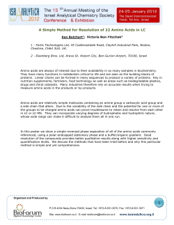 A Simple Method for Resolution of 22 Amino Acids in LC