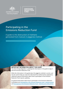 A guide to the piggeries method