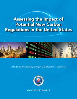 Assessing the Impact of Potential New Carbon Regulations in the