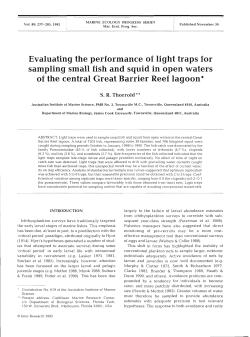 Evaluating the performance of light traps for sampling small fish and