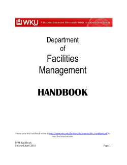 department of - Western Kentucky University