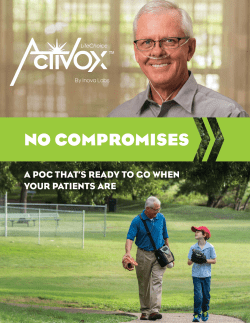 Activox LifeChoice Oxygen Concentrator Flyer