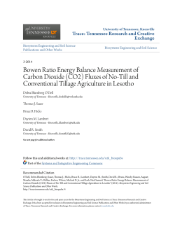 Bowen Ratio Energy Balance Measurement of Carbon Dioxide (CO2)
