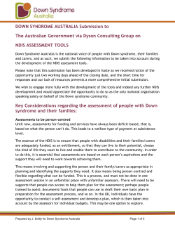 NDIS Assessment Tools (Doc)
