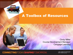 A Tool Box of Resources