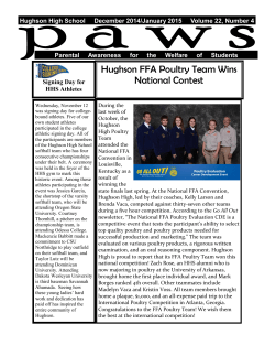 Hughson FFA Poultry Team Wins National Contest