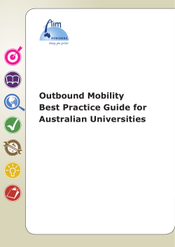 Outbound Mobility Best Practice Guide for