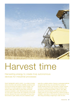 Harvesting energy to create truly autonomous devices for industrial