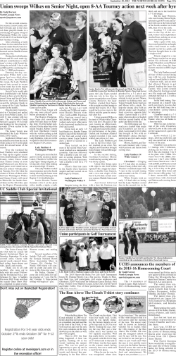 Union sweeps Wilkes on Senior Night, open 8