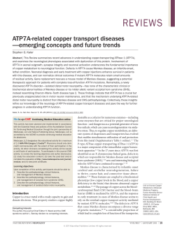ATP7A-related copper transport diseases&mdash;emerging concepts and