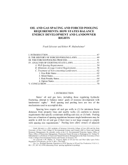 oil and gas spacing and forced pooling requirements