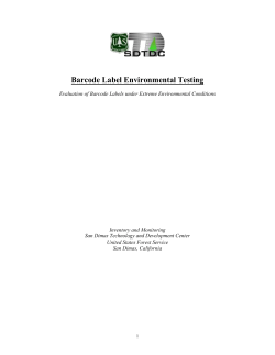 Barcode Label Environmental Testing