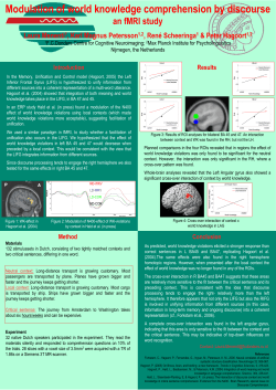 Modulation of world knowledge comprehension by discourse