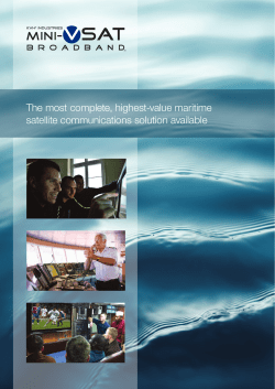 The most complete, highest-value maritime satellite