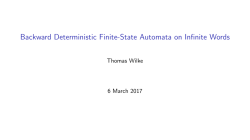 Backward Deterministic Finite-State Automata on Infinite Words