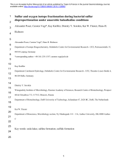 The disproportionation of reduced sulfur compounds such as