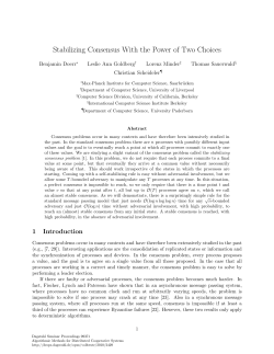 Stabilizing Consensus With the Power of Two Choices