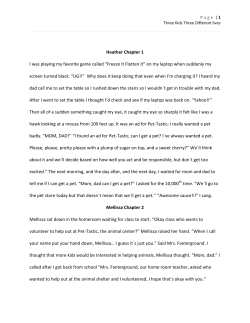 Heather Chapter 1 I was playing my favorite game called &ldquo;Freeze It