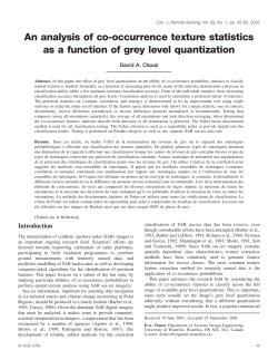 An analysis of co-occurrence texture statistics as a function of grey