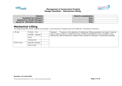 Mechanical Lifting