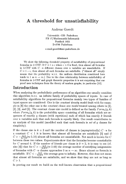 A threshold for unsatisfiability