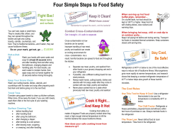 Four Simple Steps to Food Safety