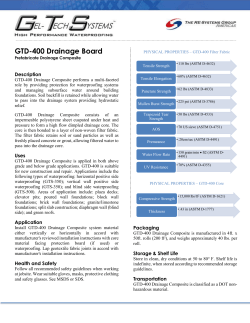 GTD-400 Drainage Board - RE