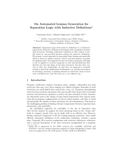 On Automated Lemma Generation for Separation Logic with