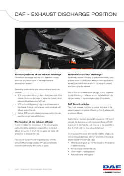 DAF - EXHAUST DISCHARGE POSITION